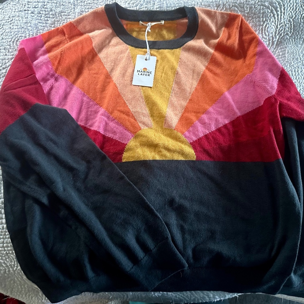 Marine Layer Sunset Icon Sweater
